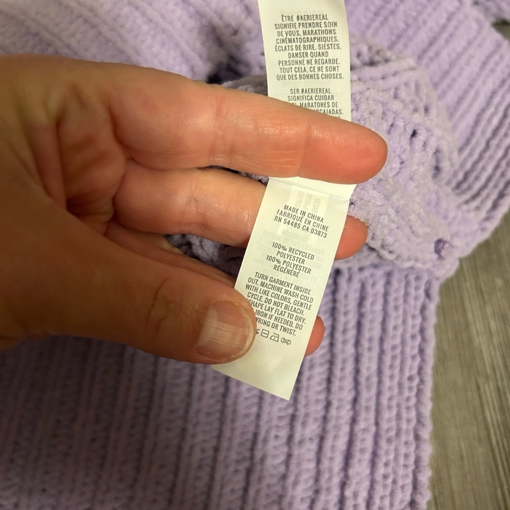 Aerie Cable Car Quarter Zip Sweater size XS - Picture 5 of 7